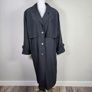 Vintage Nuage Trench Coat Womens 10 Double Breasted Timeless Versatile Oversize